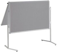 AKTION: MAUL Moderationswand professionell, klappbar 120,0 x 150,0 cm grau + GRATIS Moderations-Starter-Set, bestehend aus je 120 Moderationskarten Ø 9,5 cm, Ø 13,5 cm, 9,5 x 20,0 cm, 200 Signal-Nadeln