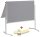 AKTION: MAUL Moderationswand professionell, klappbar 120,0 x 150,0 cm grau + GRATIS Moderations-Starter-Set, bestehend aus je 120 Moderationskarten Ø 9,5 cm, Ø 13,5 cm, 9,5 x 20,0 cm, 200 Signal-Nadeln