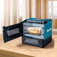 makita MW001GZ Akku-Mikrowelle 350/500 W blau/schwarz