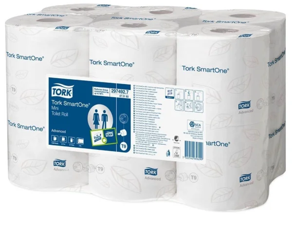 TORK Toilettenpapier SmartOne® T9 Mini 2-lagig, 12...