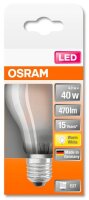 OSRAM LED-Lampe RETROFIT CLASSIC A 40 E27 4 W matt, 1 St.