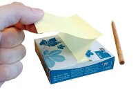 inFO Z-Notes Recycling Haftnotizen gelb, 1 Pack