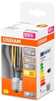 OSRAM LED-Lampe RETROFIT CLASSIC A 75 E27 7,5 W klar, 1 St.
