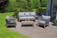 Sunny Smart® Loungegruppe Astoria hellgrau,...
