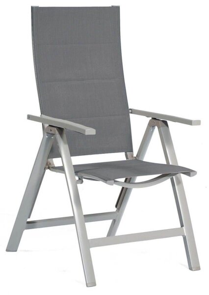 Sunny Smart® Klappstuhl mit Armlehnen Concept silber/schwarz, Metall, 1 St.