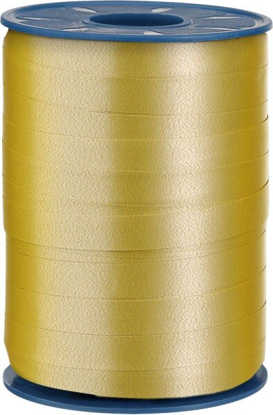 PRÄSENT Geschenkband AMERICA matt gold 10,0 mm x 250,0 m  ( 2549-634 )