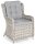 Sunny Smart® Gartenstuhl mit Armlehnen Lincoln taupe, Metall, 1 St.