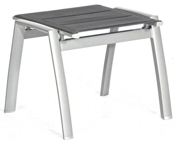 Sunny Smart® Gartenhocker Concept silber/schwarz, Metall, 1 St.