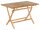 Sunny Smart® Gartentisch Perth teakfarben rechteckig 120,0 x 70,0 x 75,0 cm