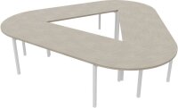Quadrifoglio Konferenztisch Idea+ beton Trapezform,...
