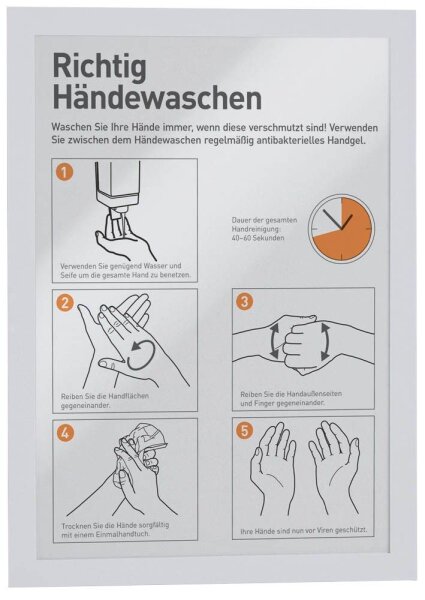 DURABLE Magnetrahmen selbstklebend DURAFRAME® weiß A4, 2 St.
