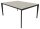 Quadrifoglio Konferenztisch X5 beton rechteckig, Vierkantrohr grau, 160,0 x 120,0 x 75,0 cm