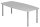 HAMMERBACHER Konferenztisch KT22C lichtgrau Tonnenform, Rundrohr chrom, 220,0 x 83,0/103,0 x 72,0 - 74,0 cm