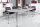 HAMMERBACHER Konferenztisch KT22C lichtgrau Tonnenform, Rundrohr chrom, 220,0 x 83,0/103,0 x 72,0 - 74,0 cm