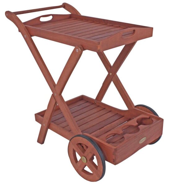 Garden Pleasure Servierwagen TOLEDO braun 54,0 x 88,0 x 80,0 cm