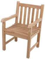 Garden Pleasure Gartenstuhl mit Armlehnen Solo braun, 1...