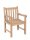 Garden Pleasure Gartenstuhl mit Armlehnen Solo braun, 1 St.  ( 940130 )