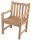 Garden Pleasure Gartenstuhl mit Armlehnen Solo braun, 1 St.  ( 940130 )
