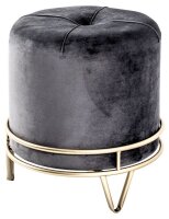 HAKU Möbel Wohnzimmer-Hocker 20176 grau, 1 St.