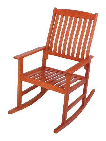 Garden Pleasure Schaukelstuhl FLORIDA braun Holz 62,0 x 93,5 x 102,0 cm, 1 St.