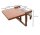 Garden Pleasure BERKLEY Balkonhängetisch rechteckig Eukalyptus braun 64,0 x 65,0 x 44,0/52,0 cm, 1 St.