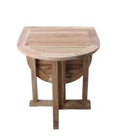 Garden Pleasure Gartentisch SOLO natur oval 60,0 x...