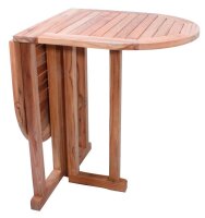 Garden Pleasure Gartentisch SOLO natur oval 60,0 x 15,0/65,0/120,0 x 75,0 cm