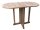 Garden Pleasure Gartentisch SOLO natur oval 60,0 x 15,0/65,0/120,0 x 75,0 cm