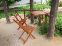 Garden Pleasure Sitzgruppe BERKLEY, braun Holz, 3-teilig