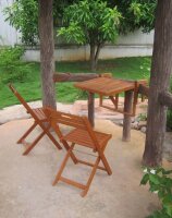 Garden Pleasure Sitzgruppe BERKLEY, braun Holz, 3-teilig