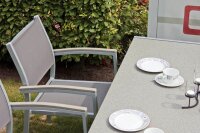 Garden Pleasure Sitzgruppe GRACE, grau Kunststoff, Metall, 7-teilig