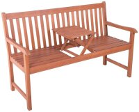 Garden Pleasure Gartenbank Padang 985095 natur Holz 142,0 cm  ( 985095 )