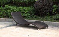 Garden Pleasure Sonnenliegen CARACAS braun Aluminium 2...
