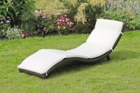 Garden Pleasure Sonnenliegen CARACAS braun Aluminium 2 St.  ( 970139-4 )