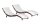 Garden Pleasure Sonnenliegen CARACAS braun Aluminium 2 St.  ( 970139-4 )