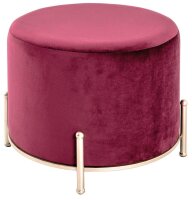 HAKU Möbel Wohnzimmer-Hocker 20474 rot, 1 St.