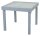 Garden Pleasure Gartentisch LOLA grau quadratisch 90,0 x 90,0 / 180,0 x 75,0 cm