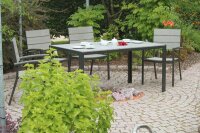 Garden Pleasure Sitzgruppe OLIVIA, schwarz Kunststoff,...