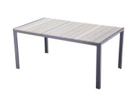 Garden Pleasure Sitzgruppe OLIVIA, schwarz Kunststoff, Metall, 7-teilig