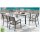 Garden Pleasure Sitzgruppe OLIVIA, schwarz Kunststoff, Metall, 7-teilig
