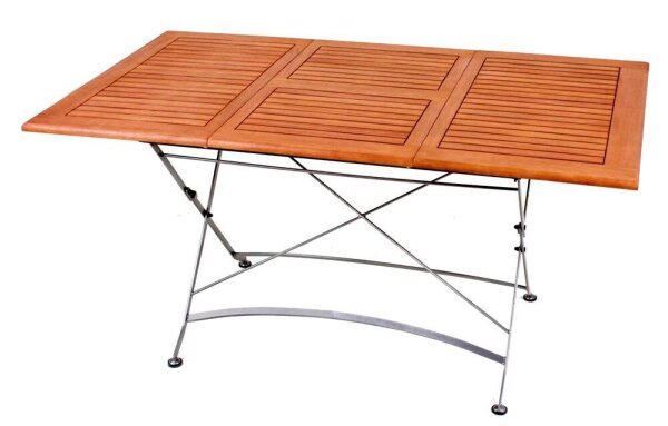 Garden Pleasure Gartentisch WIEN braun rechteckig 90,0 x 100,0 / 150,0 x 74,0 cm