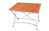 Garden Pleasure Gartentisch WIEN braun rechteckig 90,0 x 100,0 / 150,0 x 74,0 cm