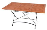Garden Pleasure Gartentisch WIEN braun rechteckig 90,0 x 100,0 / 150,0 x 74,0 cm