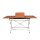 Garden Pleasure Gartentisch WIEN braun rechteckig 90,0 x 100,0 / 150,0 x 74,0 cm