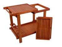 Garden Pleasure Servierwagen HAYWARD braun 60,0 x 100,0 x...