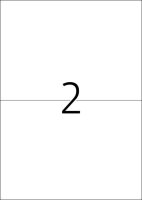 HERMA Folien-Kraftklebe-Etiketten 9535 weiß 210,0 x 148,0 mm, 10 Blatt