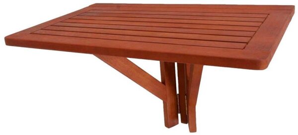 Garden Pleasure STANFORD Balkonhängetisch Eukalyptus braun 60,0 x 40,0 x 37,0 cm  ( 985134 )