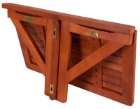 Garden Pleasure STANFORD Balkonhängetisch Eukalyptus braun 60,0 x 40,0 x 37,0 cm  ( 985134 )