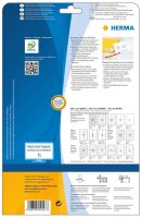 HERMA Etiketten 4227 weiß 64,6 x 33,8 mm, 25 Blatt