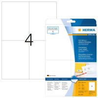 HERMA Etiketten 4229 weiß 105,0 x 148,0 mm, 25 Blatt